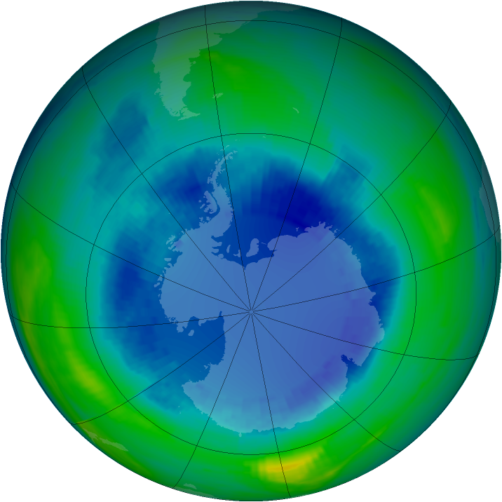 Ozone Map 1990-08-27